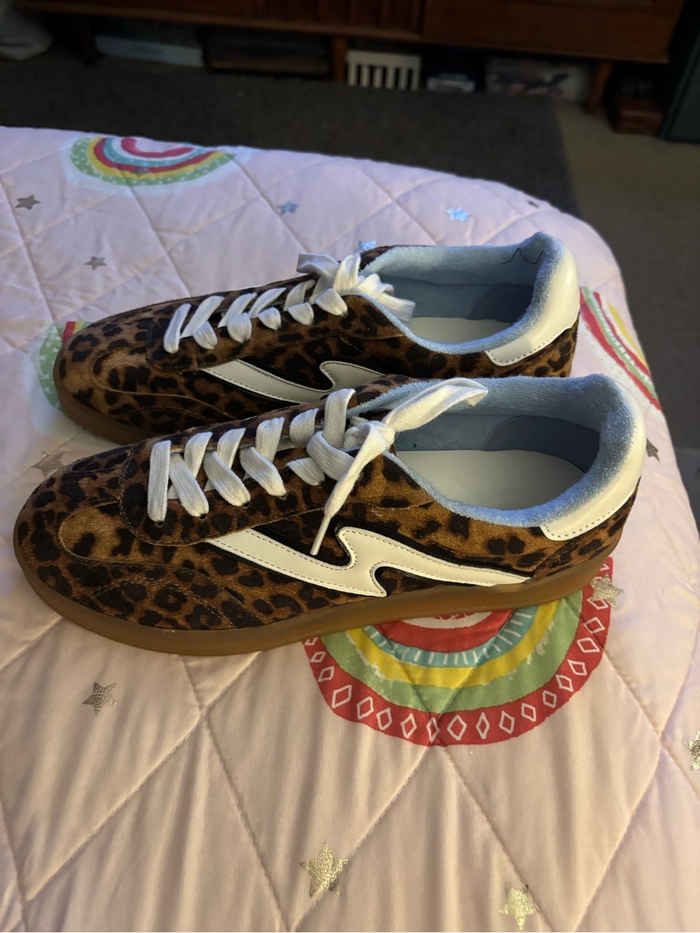 Madden Girl Leopard Print Sneakers with White Accent - Picture 2 of 6